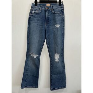 Mother The Insider Ankle Jeans in Bloom and Doom Denim Size 25